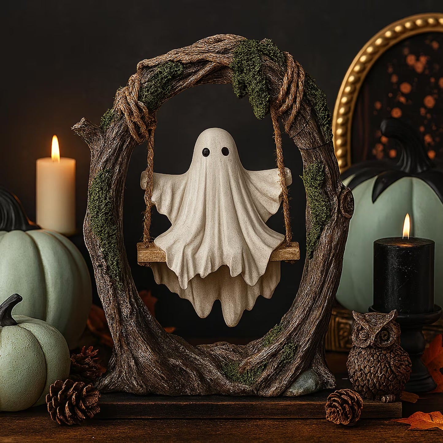 🔥🔥Swinging Ghost on Tree Halloween Decor