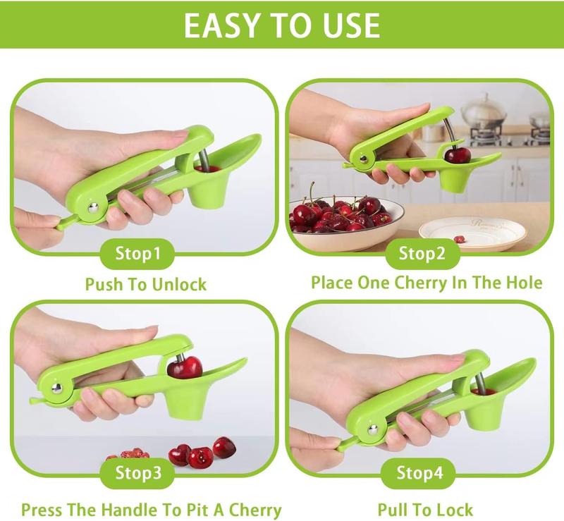 Heavy-Duty Cherry and Olive Pitter Corer Tool-Ideal for Halloween Decoration 2025 Fruit Kitchen