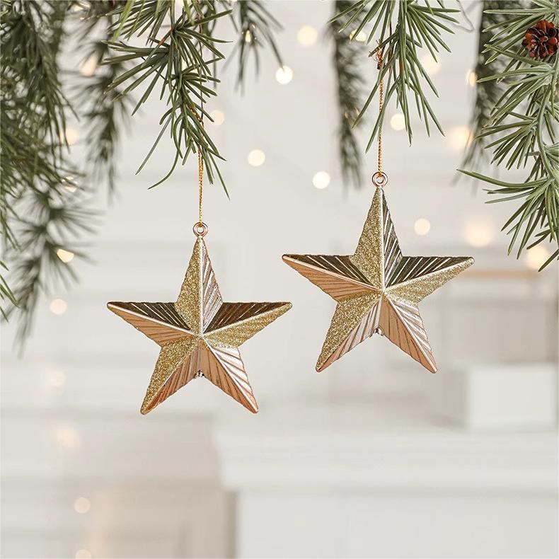 Luxe Glamour✨-Gilded Rose Christmas Ornament Collection