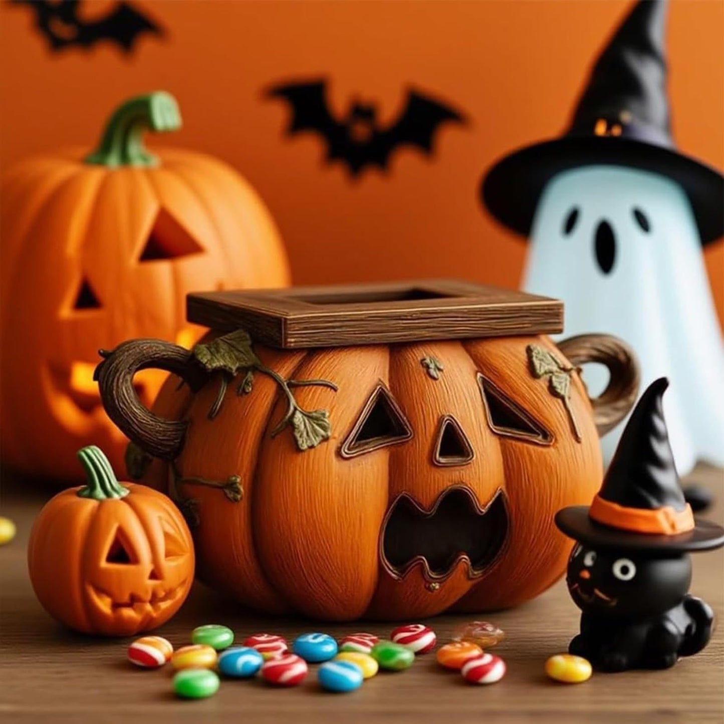 Halloween Pumpkin Tissue Box Holder
