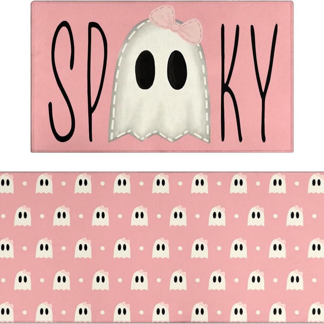 🎃 Washable Non-Slip Halloween Kitchen Rug Sets of 2
