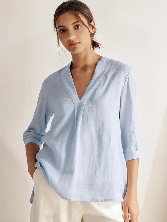 100% Linen Dress Shirt JOANNA
