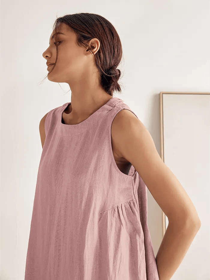 100% Linen Lightweight Sleeveless Dress SIENNA