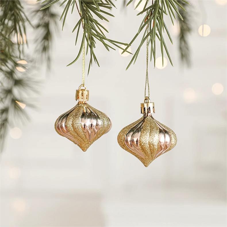 Luxe Glamour✨-Gilded Rose Christmas Ornament Collection