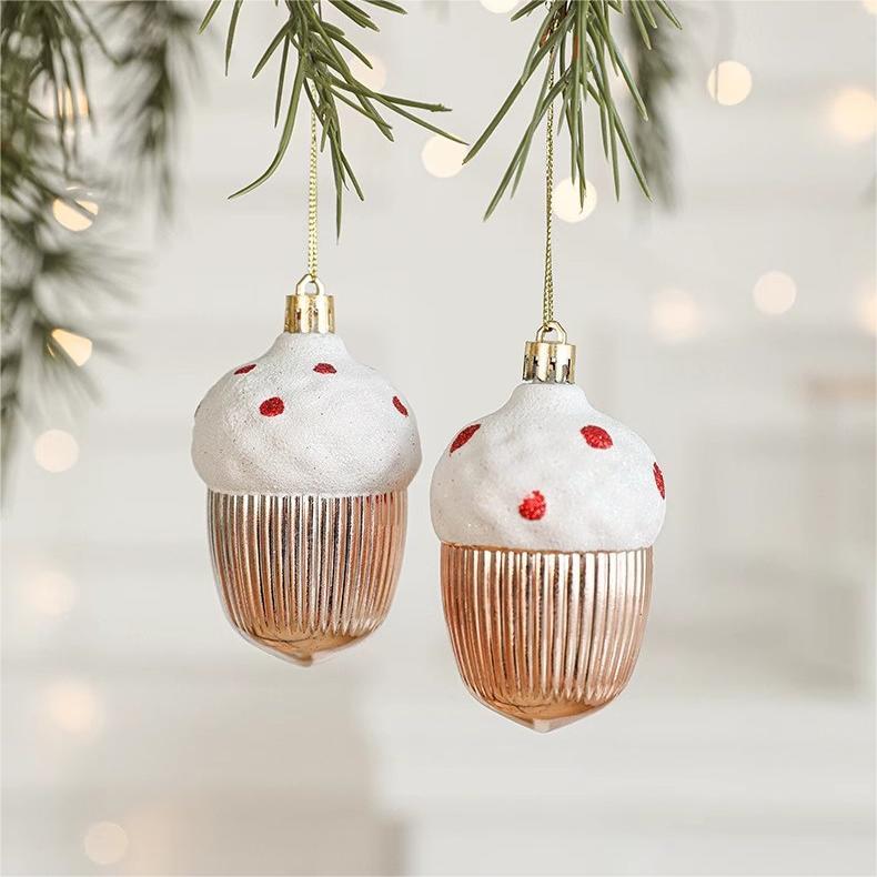 Luxe Glamour✨-Gilded Rose Christmas Ornament Collection
