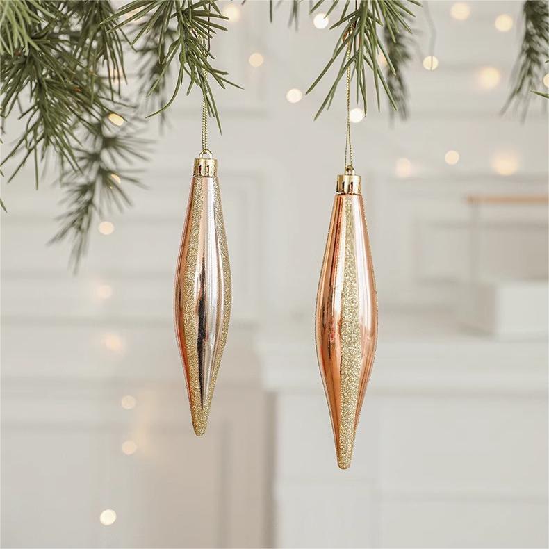 Luxe Glamour✨-Gilded Rose Christmas Ornament Collection