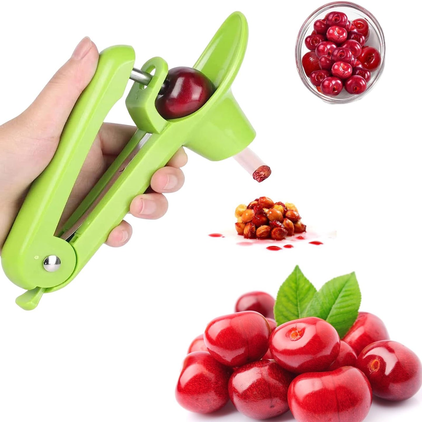 Heavy-Duty Cherry and Olive Pitter Corer Tool-Ideal for Halloween Decoration 2025 Fruit Kitchen