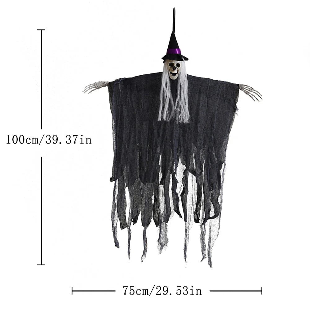 🎃💀Halloween Decoration Props Hooded Skeleton Hanging Ghosts