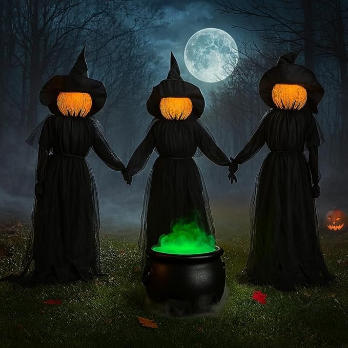 ⚡This Week's Special Price $29.99🎃2025 Halloween Sale 🧙♀️Lighted Halloween Witch Stakes🪄M13