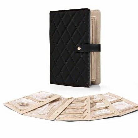 🔥🎄Luxury Leather Portable Jewelry Storage Book