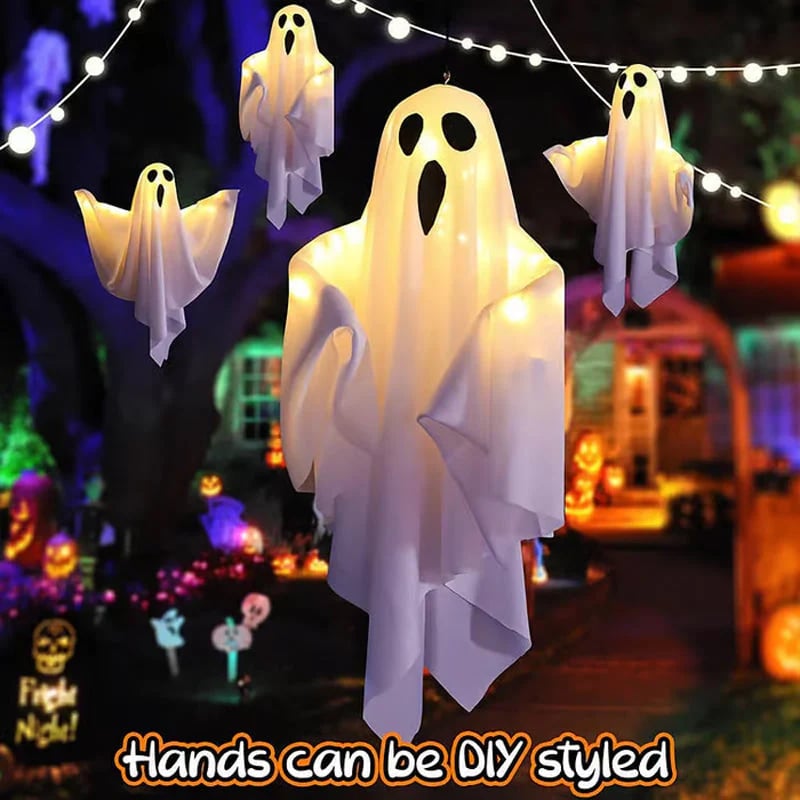 🎃Glowing Ghost Chandelier for Halloween Party Decor