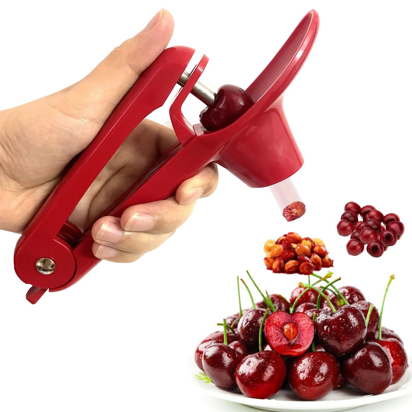 Heavy-Duty Cherry and Olive Pitter Corer Tool-Ideal for Halloween Decoration 2025 Fruit Kitchen