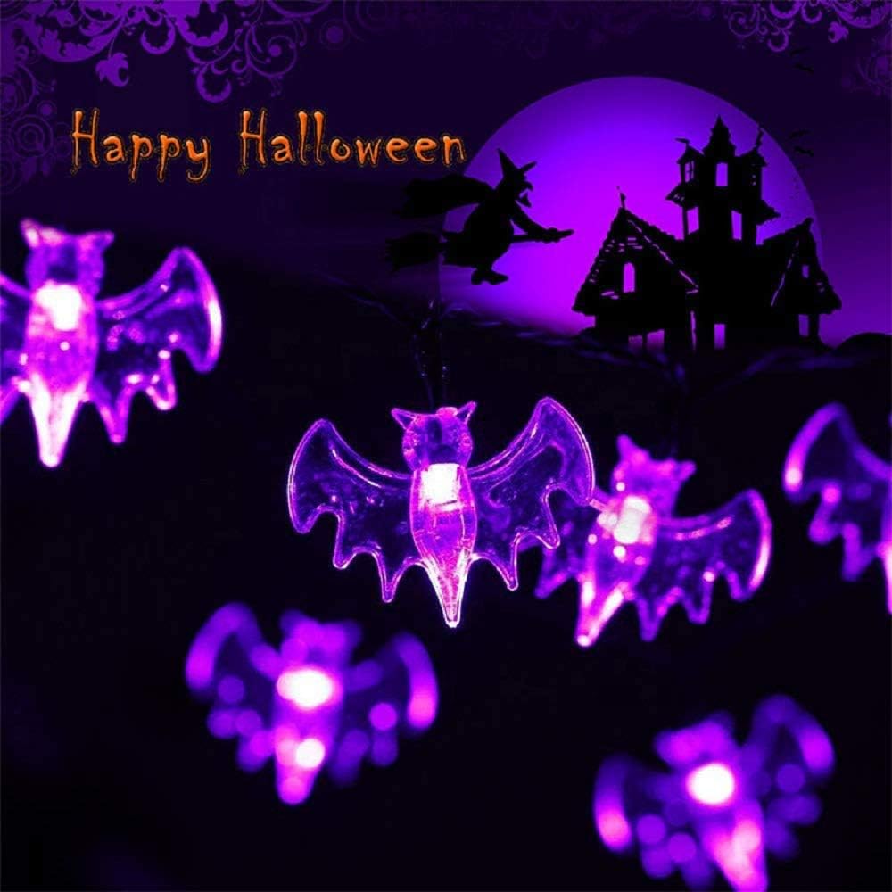 š2025 Halloween Hot Saleā”Halloween LED Light String - 10ft Battery-Powered Fairy Lights with Ghosts, Pumpkins, Spiders & Skulls for Indoor/Outdoor Decor