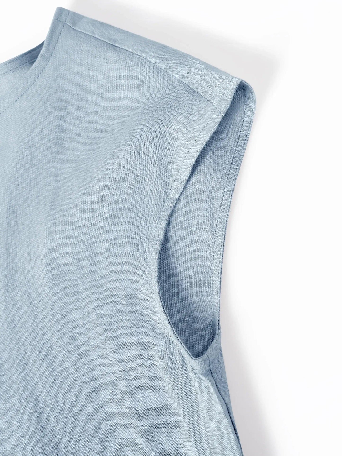 JOAN 100% Linen Cap Sleeve Washed Maxi Dress
