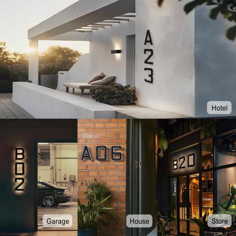 🔥LAST DAY 49% OFF🔥Solar Lighted House Numbers
