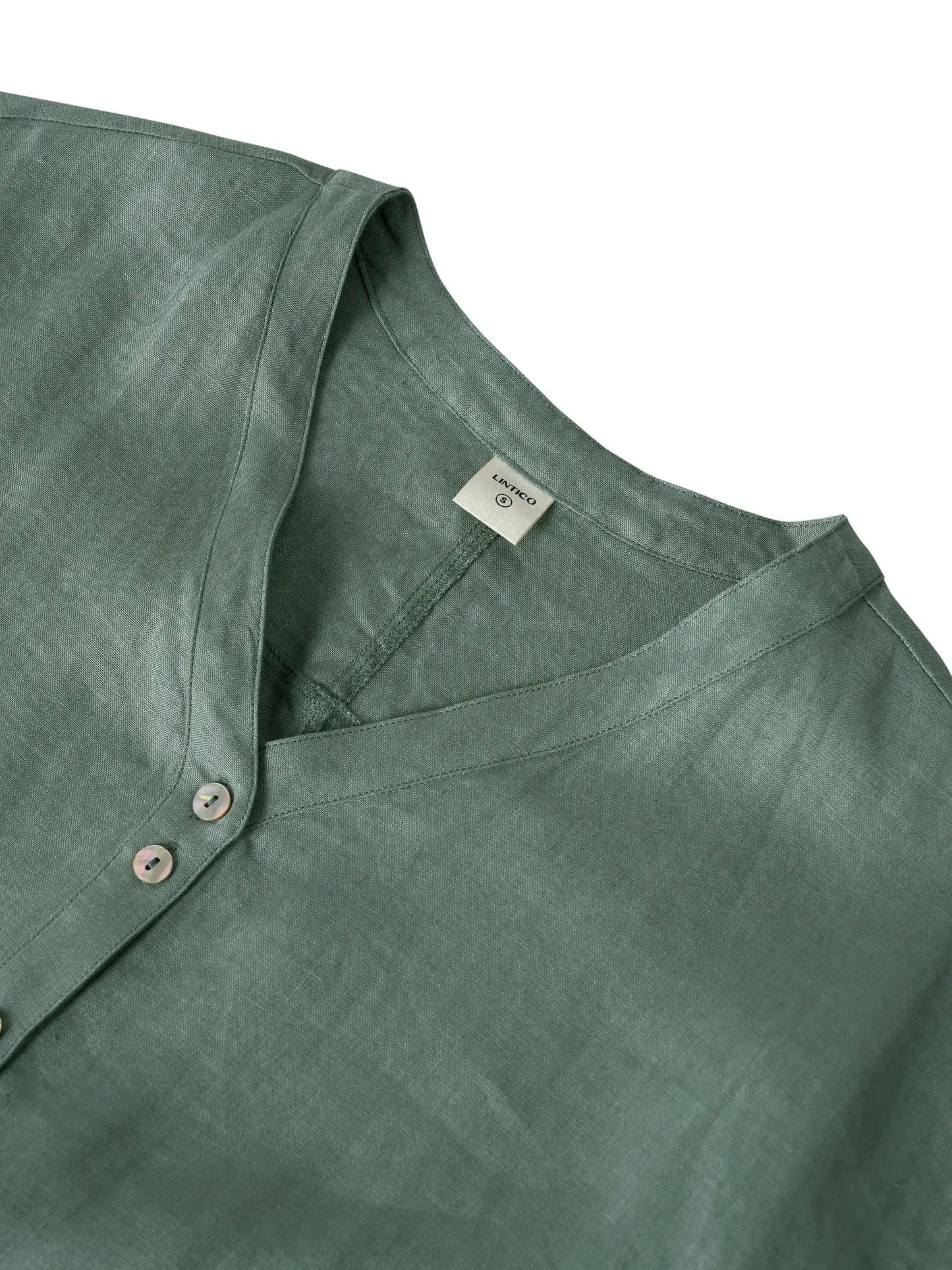 100% Linen Buttoned Dress ESTELLE