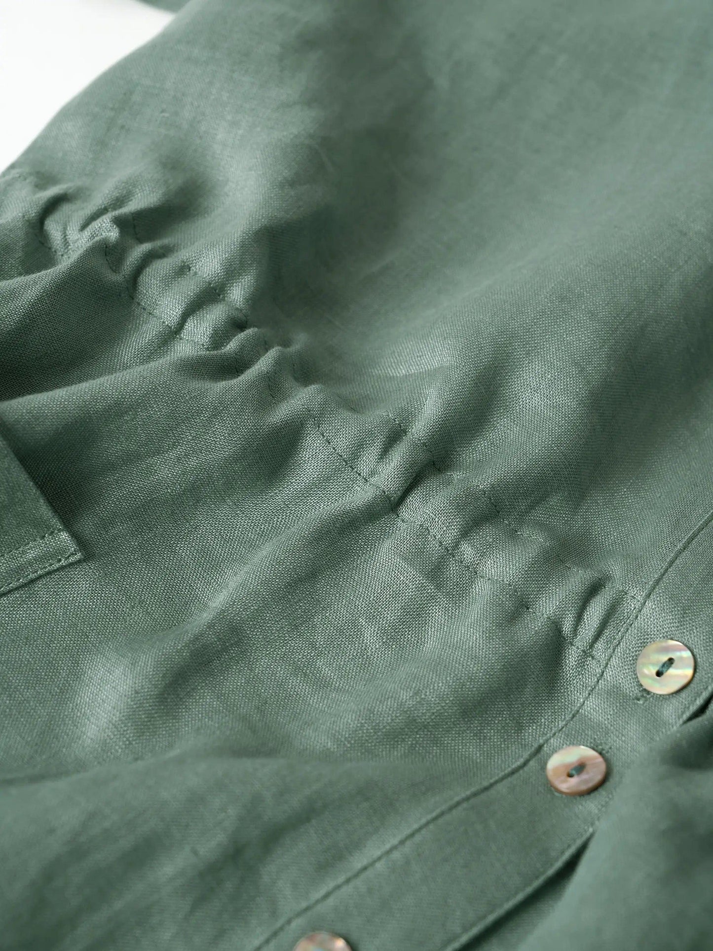 100% Linen Buttoned Dress ESTELLE