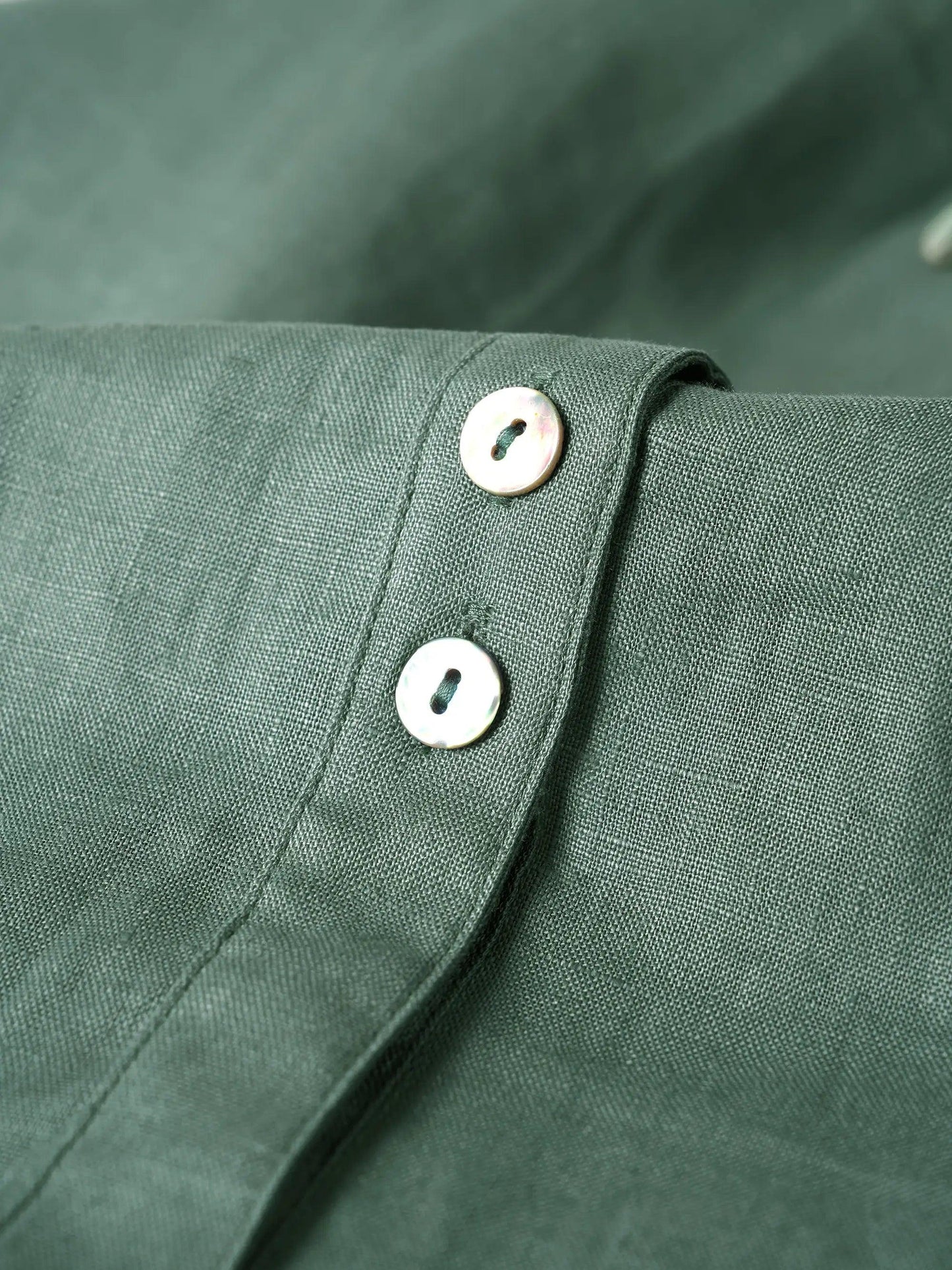 100% Linen Buttoned Dress ESTELLE