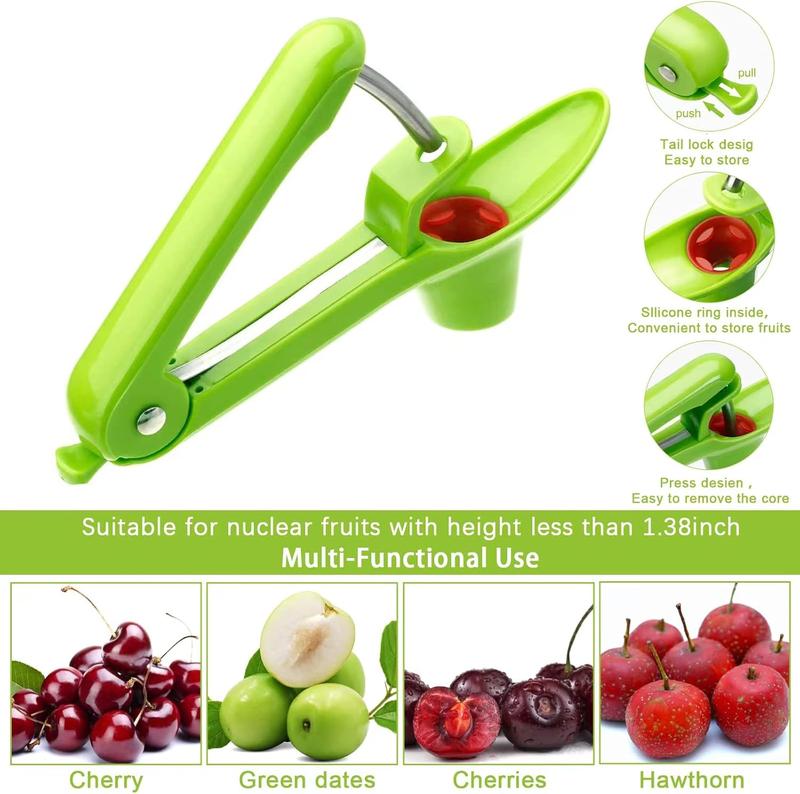 Heavy-Duty Cherry and Olive Pitter Corer Tool-Ideal for Halloween Decoration 2025 Fruit Kitchen