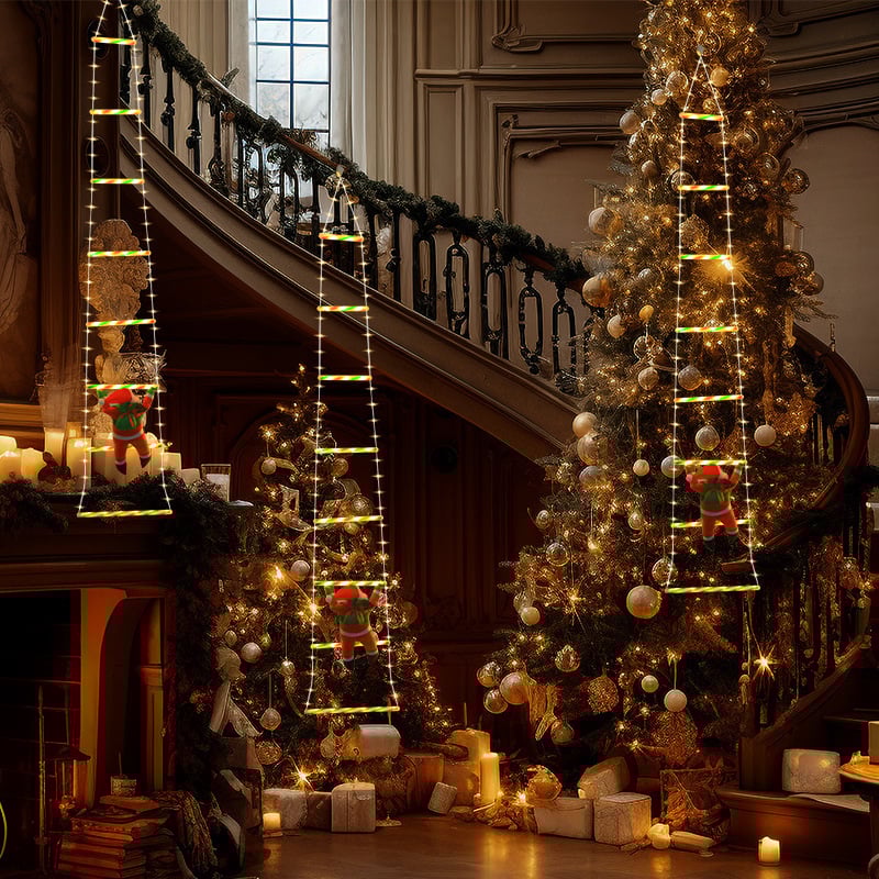 🎄2025 Christmas Sales🎅2025 Christmas Santa Climbing Stairs Light