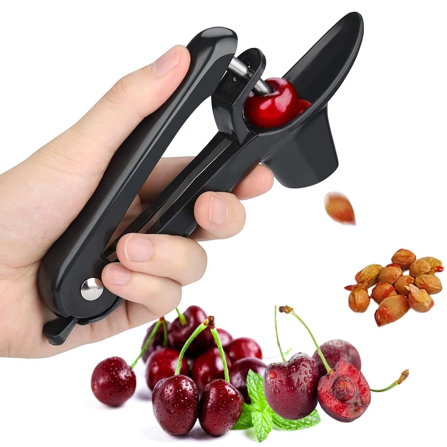 Heavy-Duty Cherry and Olive Pitter Corer Tool-Ideal for Halloween Decoration 2025 Fruit Kitchen