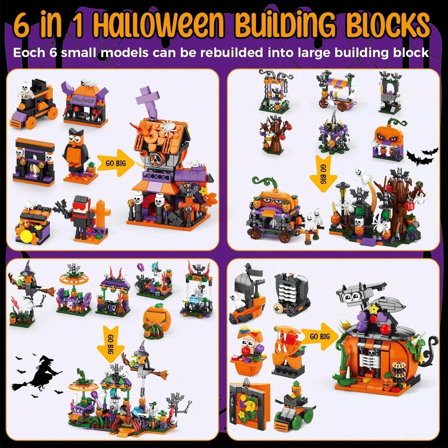 🎃👻- 31 Day Halloween Advent Brick Festival Calendar🗓️Open a New Halloween Surprise Every Day!