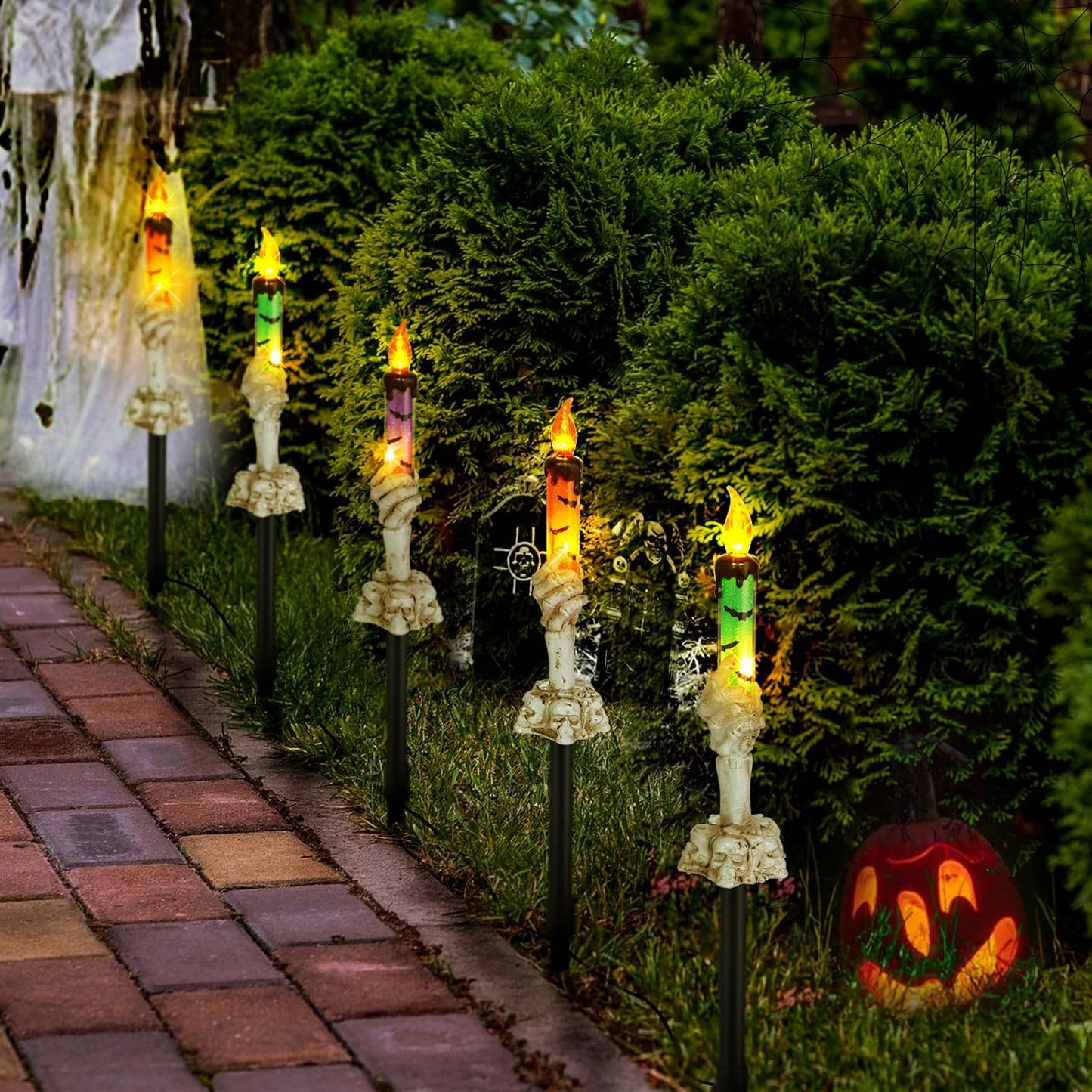 Solar Halloween Pathway Lights