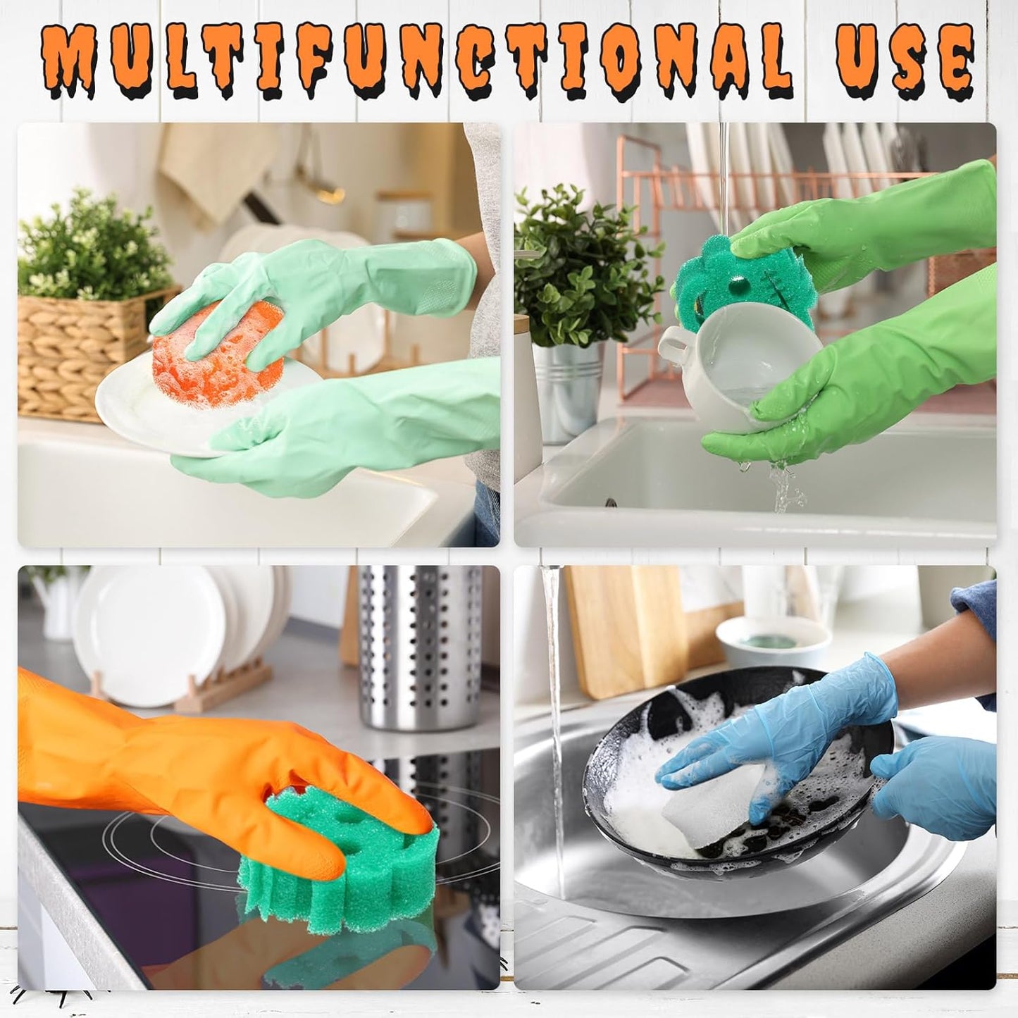 🔥Halloween Sale🔥Cute Halloween Kitchen Cleaning Sponges