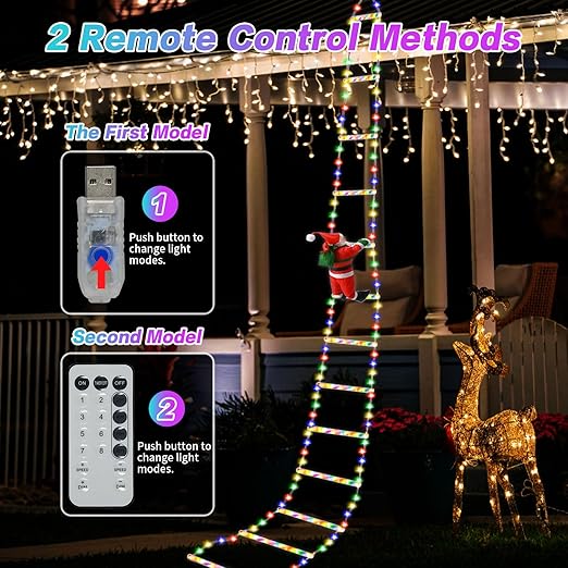 🎄2025 Christmas Sales🎅2025 Christmas Santa Climbing Stairs Light