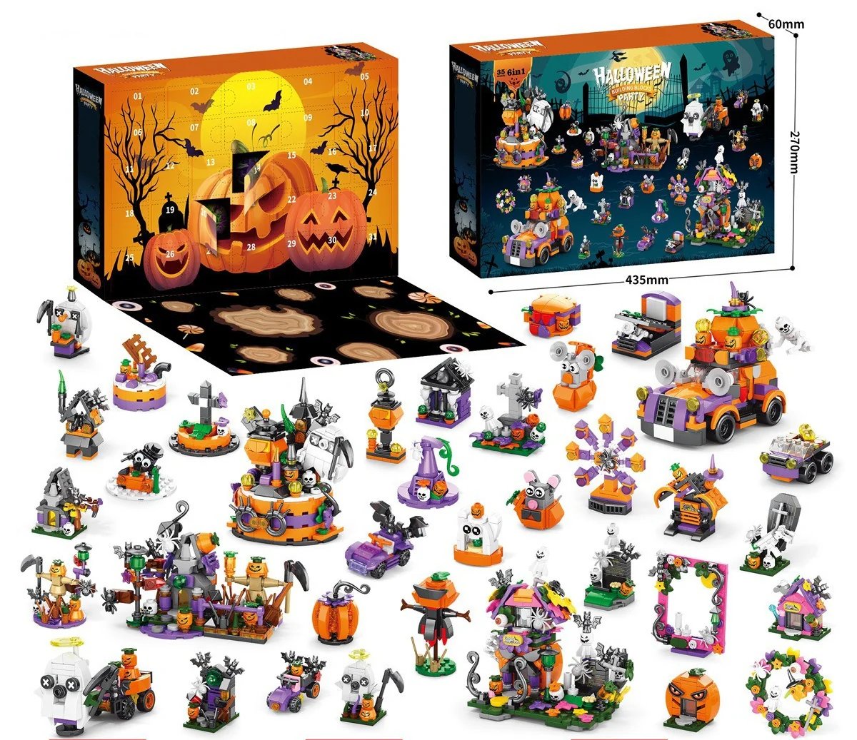 🎃👻- 31 Day Halloween Advent Brick Festival Calendar🗓️Open a New Halloween Surprise Every Day!