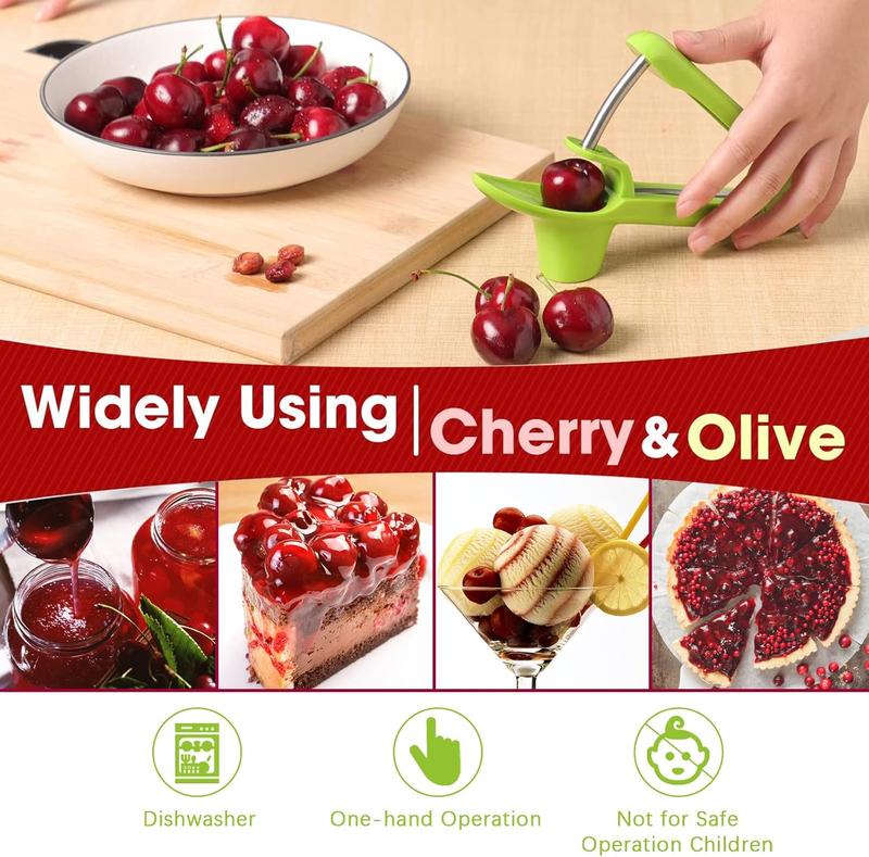 Heavy-Duty Cherry and Olive Pitter Corer Tool-Ideal for Halloween Decoration 2025 Fruit Kitchen