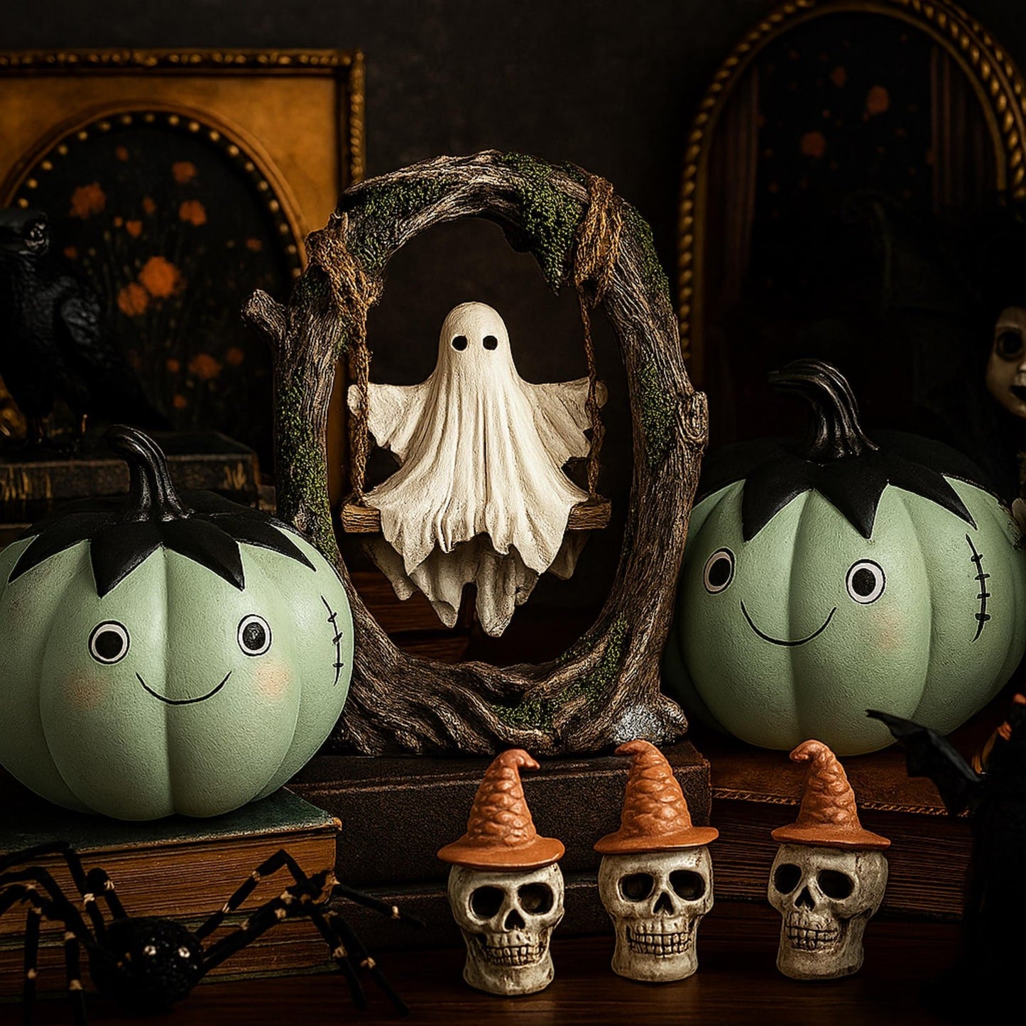 🔥🔥Swinging Ghost on Tree Halloween Decor