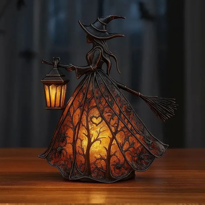 🔥 Halloween Witch Lamp
