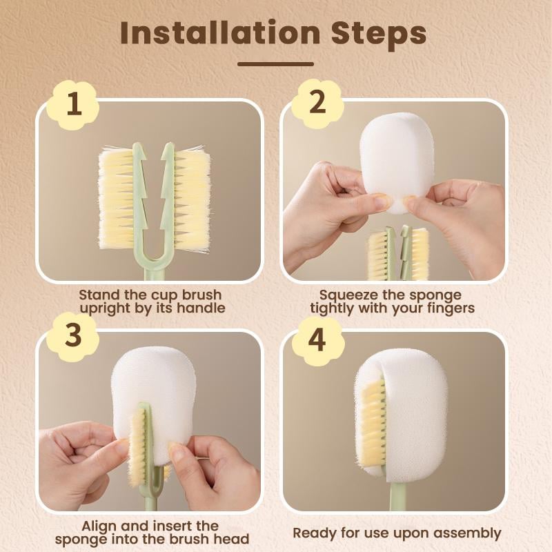 5-in-1 Bottle Cleaning Brush (Multifunctional)