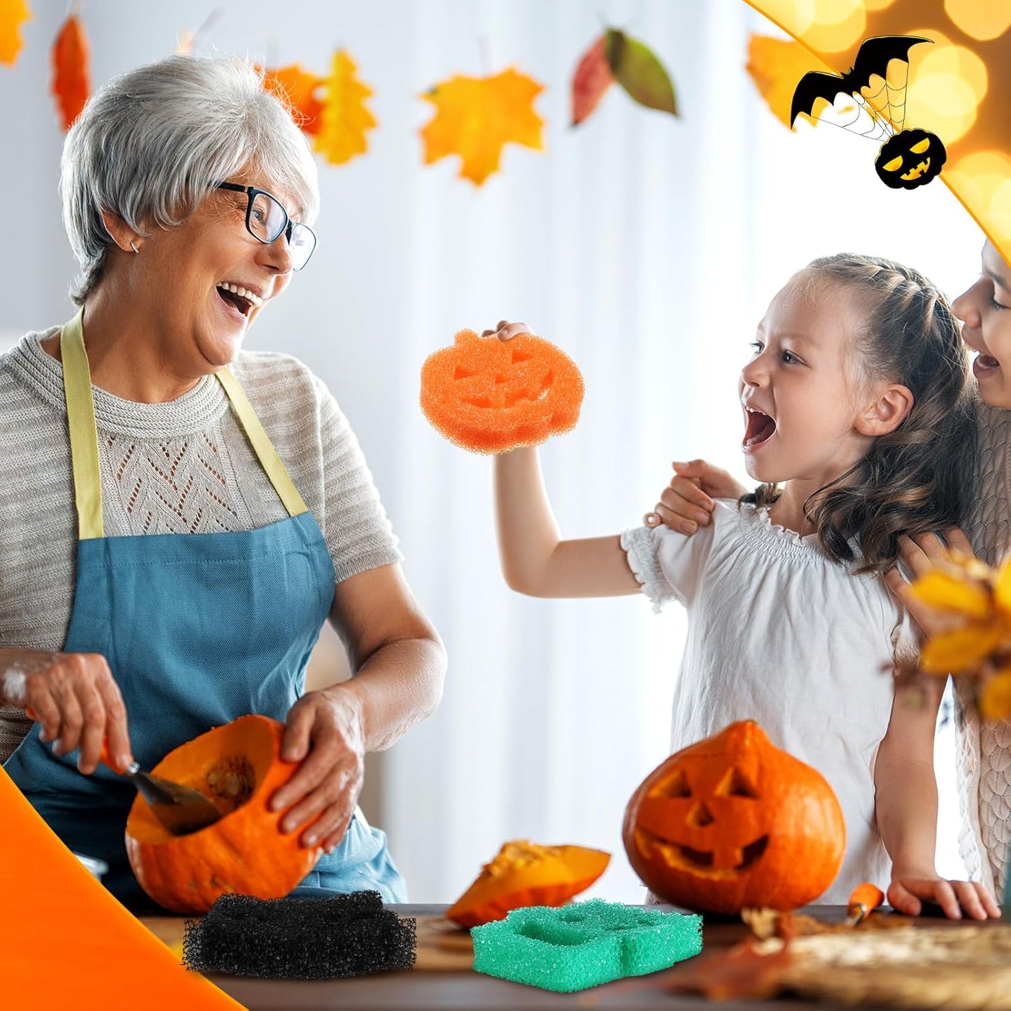 🔥Halloween Sale🔥Cute Halloween Kitchen Cleaning Sponges