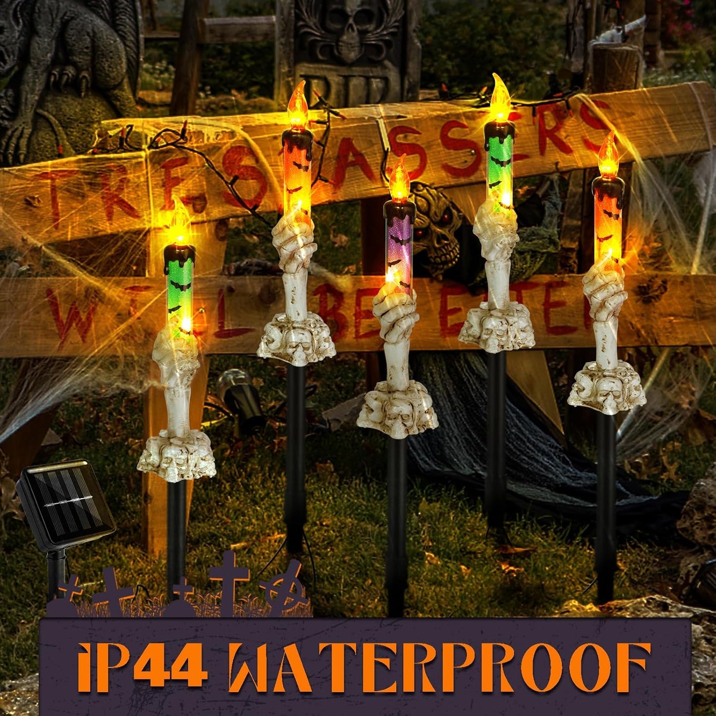 Solar Halloween Pathway Lights