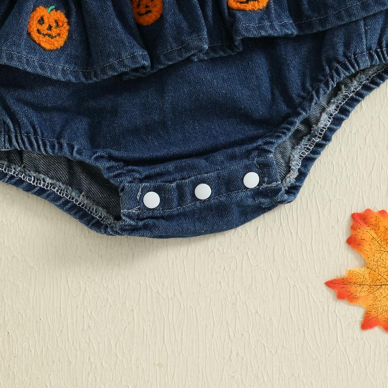 🔥Halloween Sale🔥 Newborn Baby Girl Halloween Romper Outfit