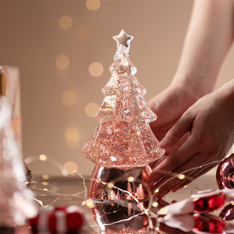 Celestial Harmony✨-A Luxurious Musical Snow Globe Christmas Tree🎄