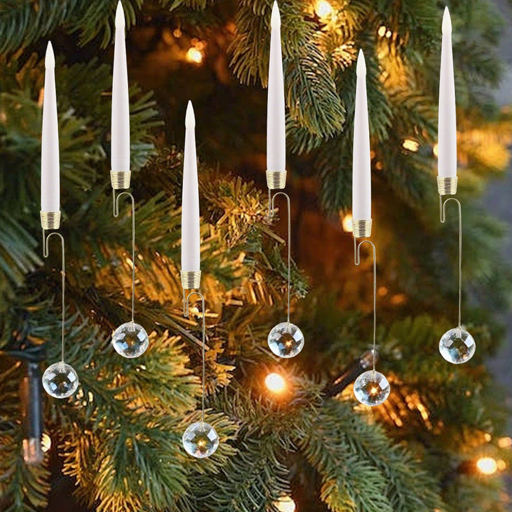 🎄 Crystal Ball/Snowflake Christmas Tree Led Candles💎✨✨