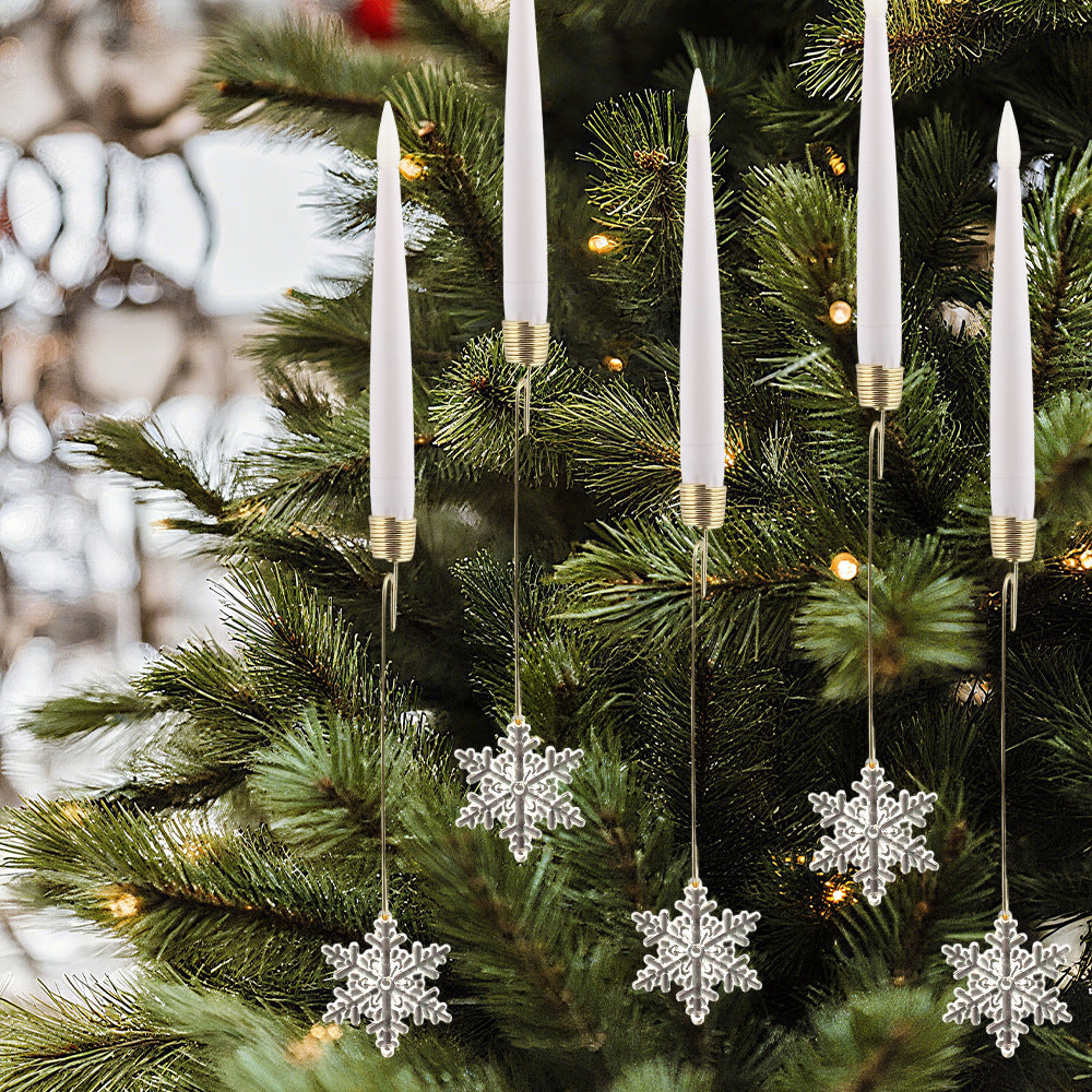 🎄 Crystal Ball/Snowflake Christmas Tree Led Candles💎✨✨