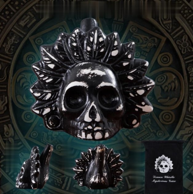 🔥Halloween Hot Sale🔥—💀Aztec Ghost Whistle💀