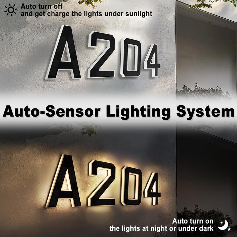 🔥LAST DAY 49% OFF🔥Solar Lighted House Numbers