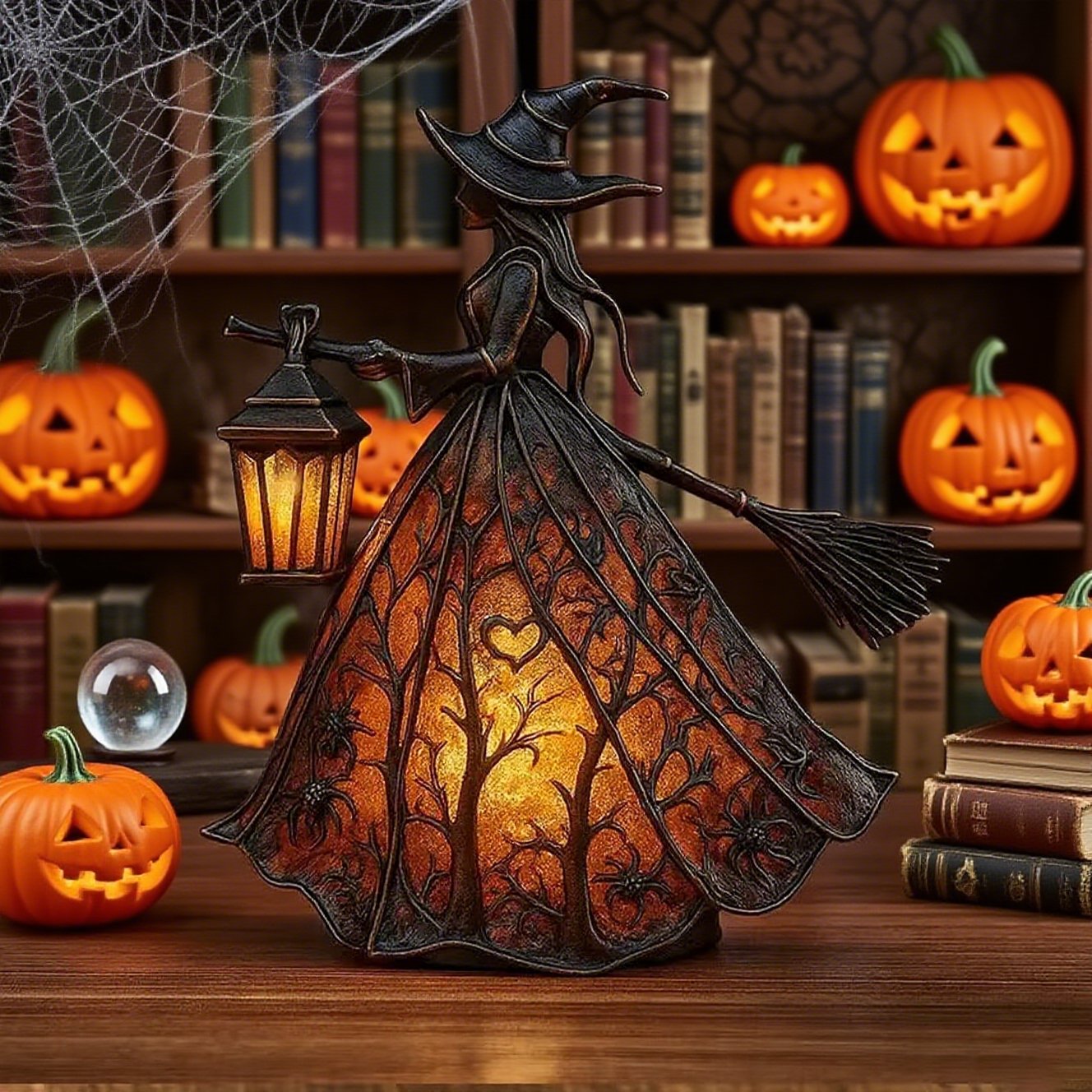 🔥 Halloween Witch Lamp