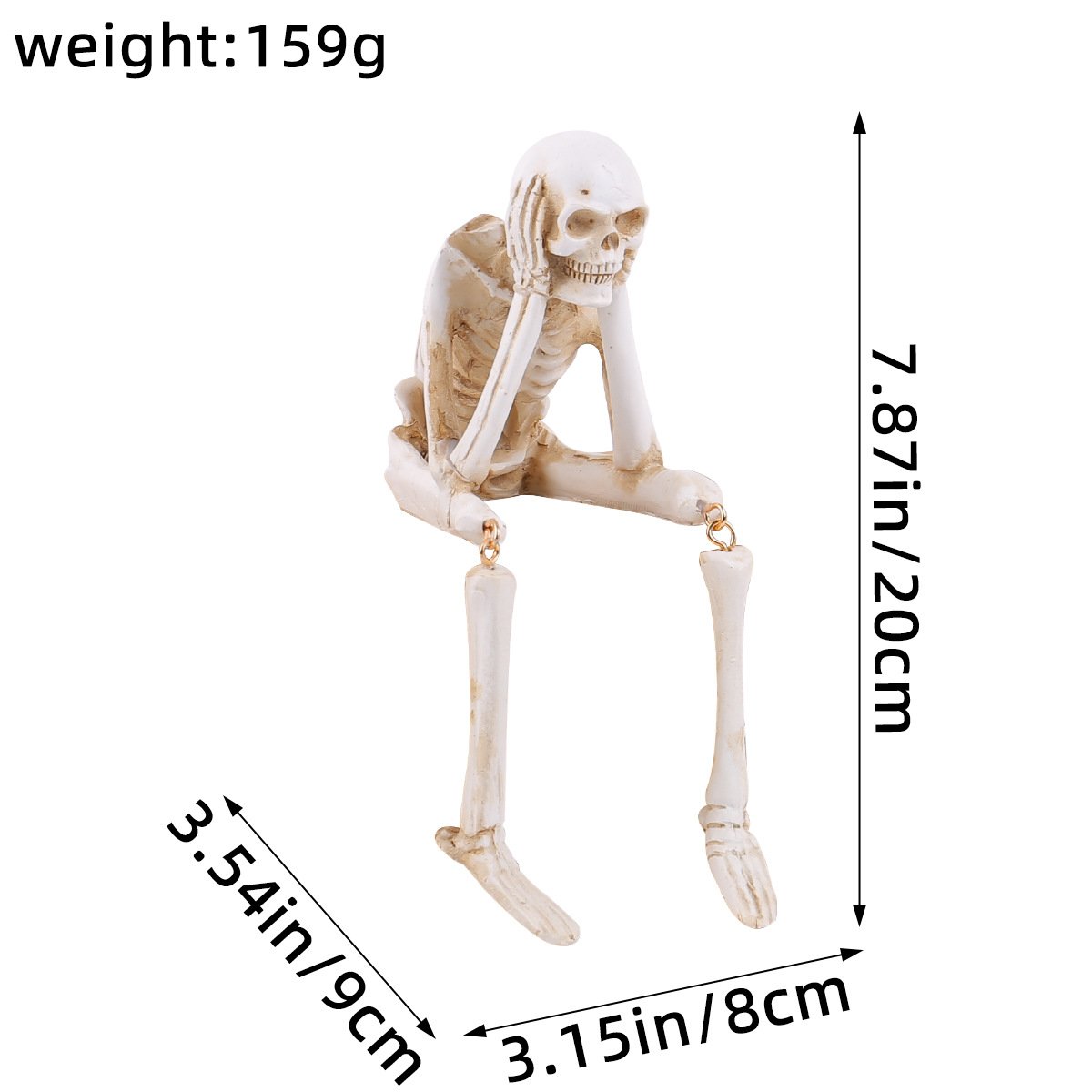 🎃💀 Halloween decoration indoor skeleton statue