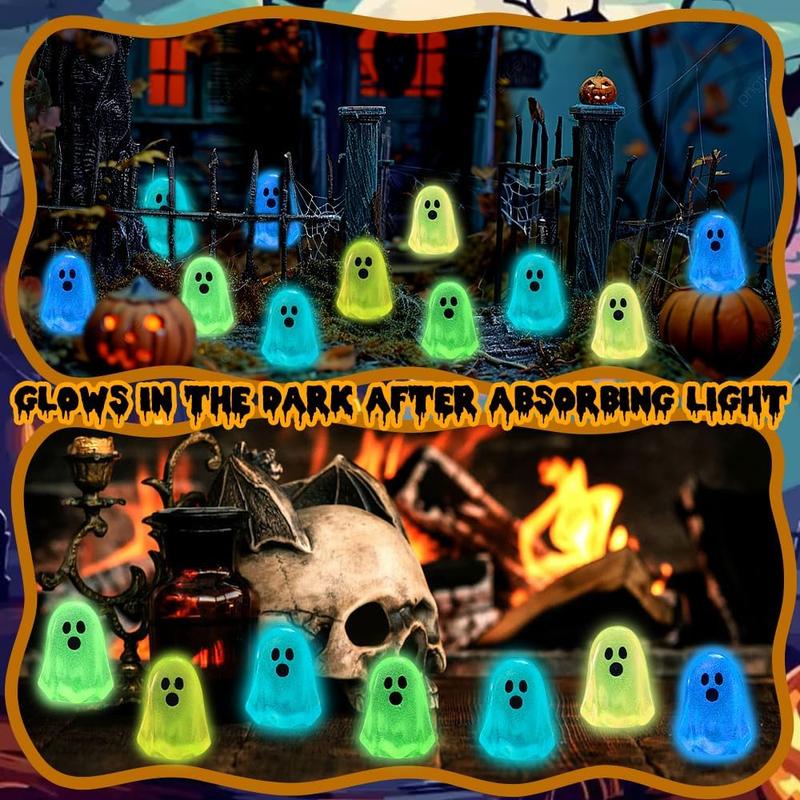 👻Halloween Mini Luminous Ghosts Figures✨