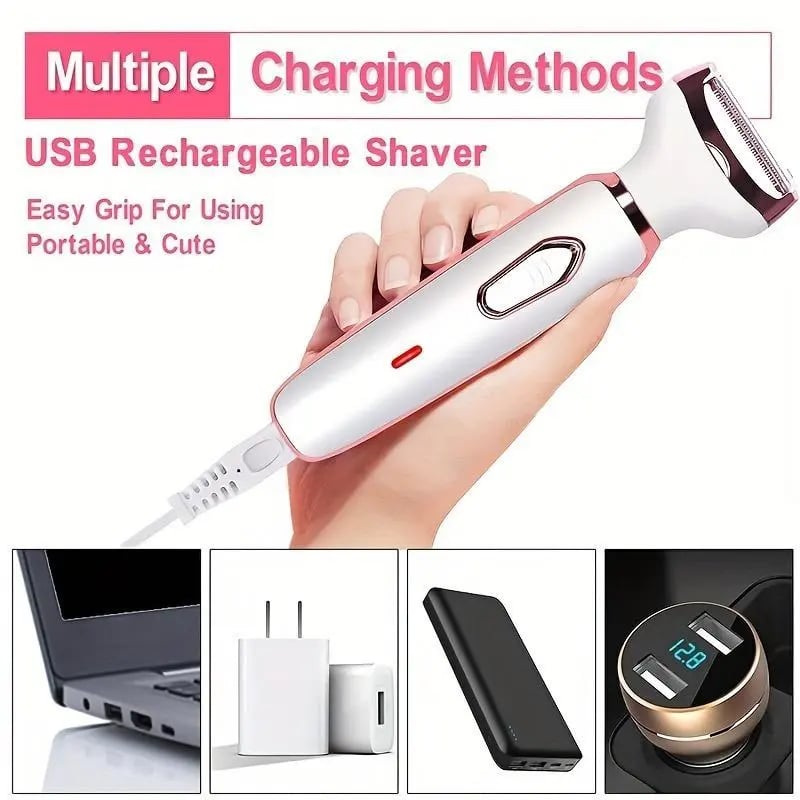 Comfort 4 in 1 Electric Lady Shaver, Body Hair Removal Epilator, Cordless Body Beauty Instrument, Gift for Halloween & Christmas, Fall Gift