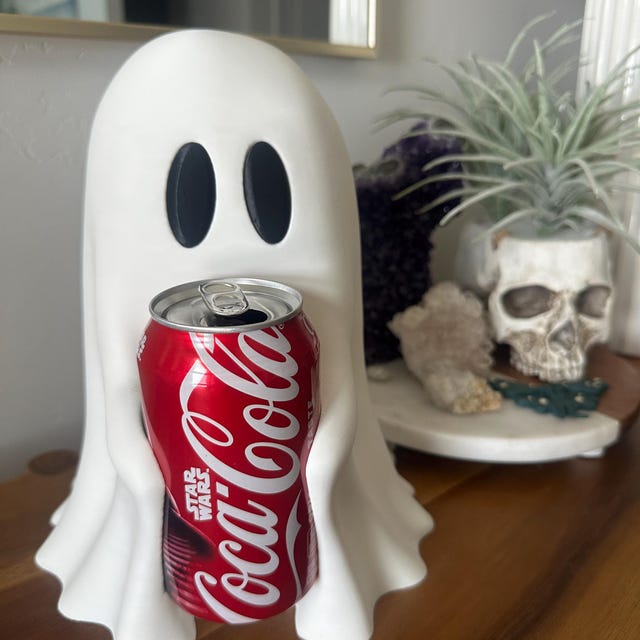 🔥🔥Sippy Ghost Coke Holder Halloween Decor