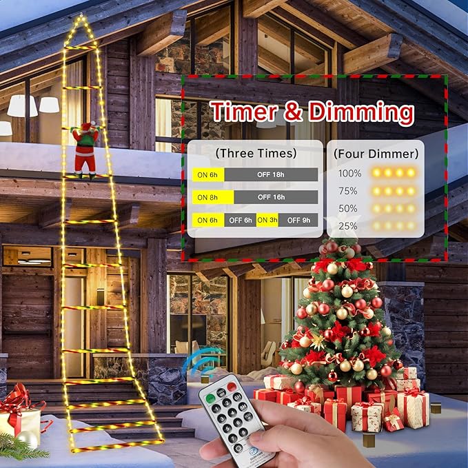 🎄2025 Christmas Sales🎅2025 Christmas Santa Climbing Stairs Light