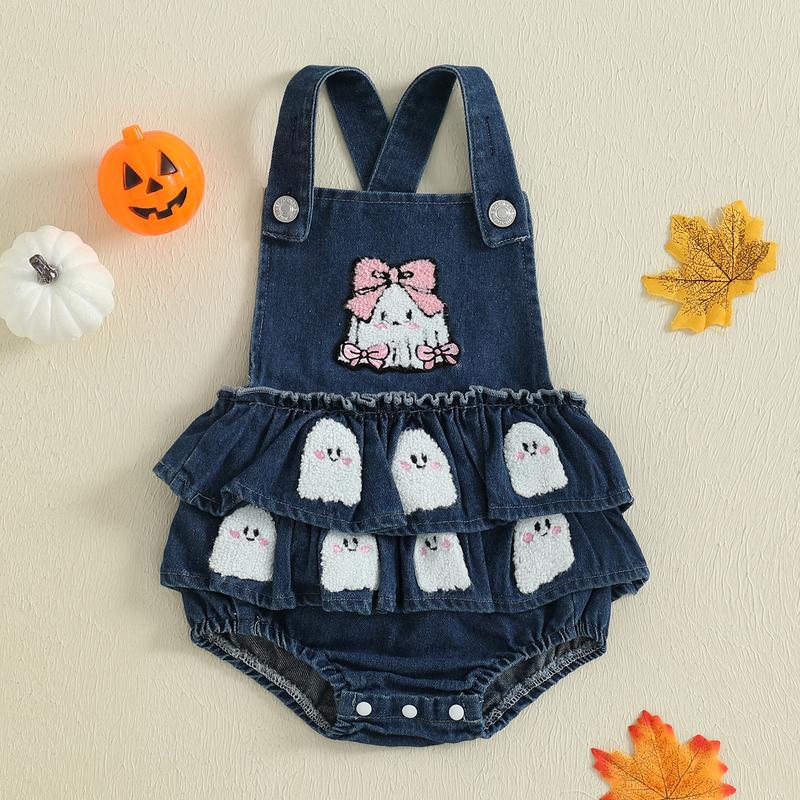 🔥Halloween Sale🔥 Newborn Baby Girl Halloween Romper Outfit