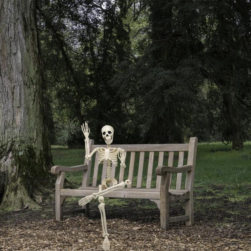Human Skeleton Scary Bones Poseable Hanging Halloween Prop Party Decorations